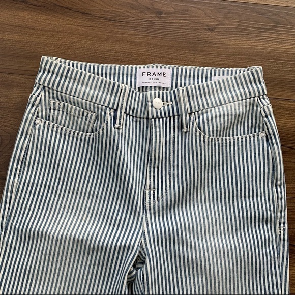 FRAME Engineer Striped Crop Mini Boot Normandie 25 - Picture 5 of 12